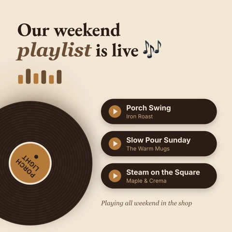 Weekend playlist is live 🎶