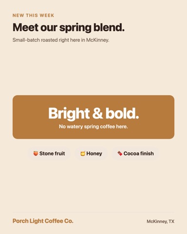 Meet our spring blend ☕